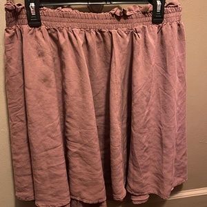 NWOT Walnut Challis Paperbag Waist Skater Skirt